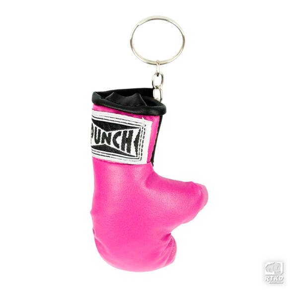 chaveiro luva boxe rosa punch